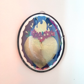 Ex-voto doré - sous-verre